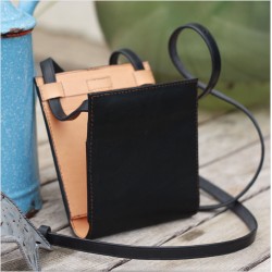 Ti Sac Cuir Bicolore